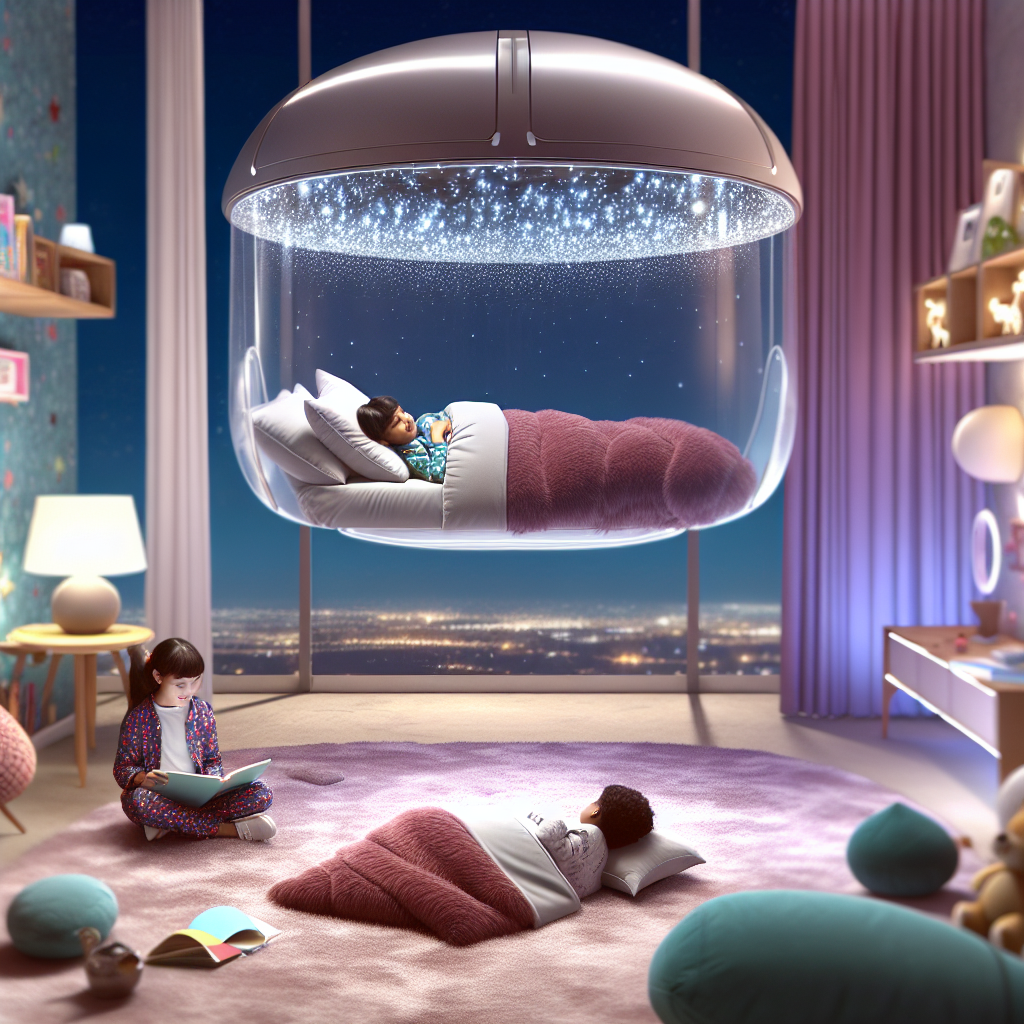 Ultra-Luxury Floating Sleep Pods for Children’s Bedrooms